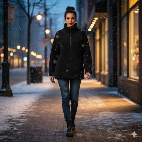 Sherpa Half Zip Fleece